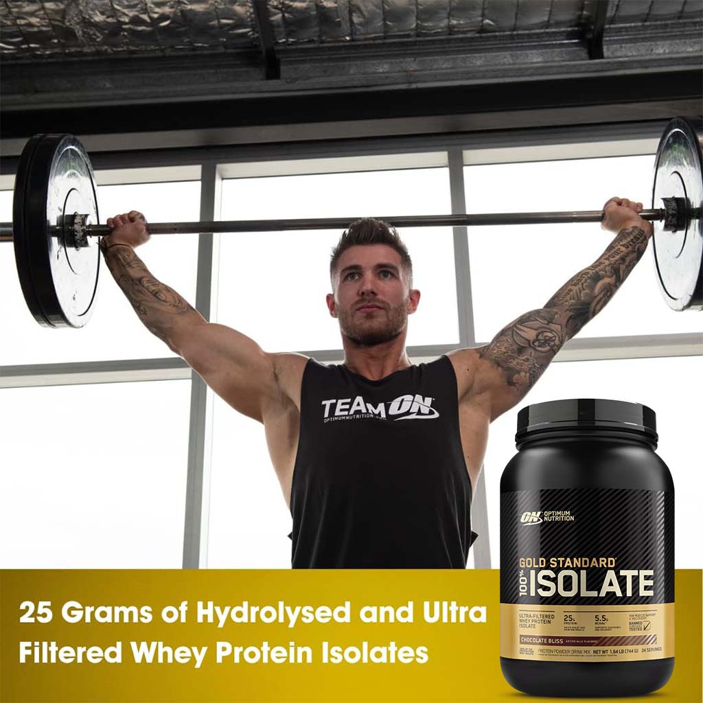 Optimum Nutrition Gold Standard 100% Isolate Chocolate Bliss 1.64lb - Easy Pharmacy LLC