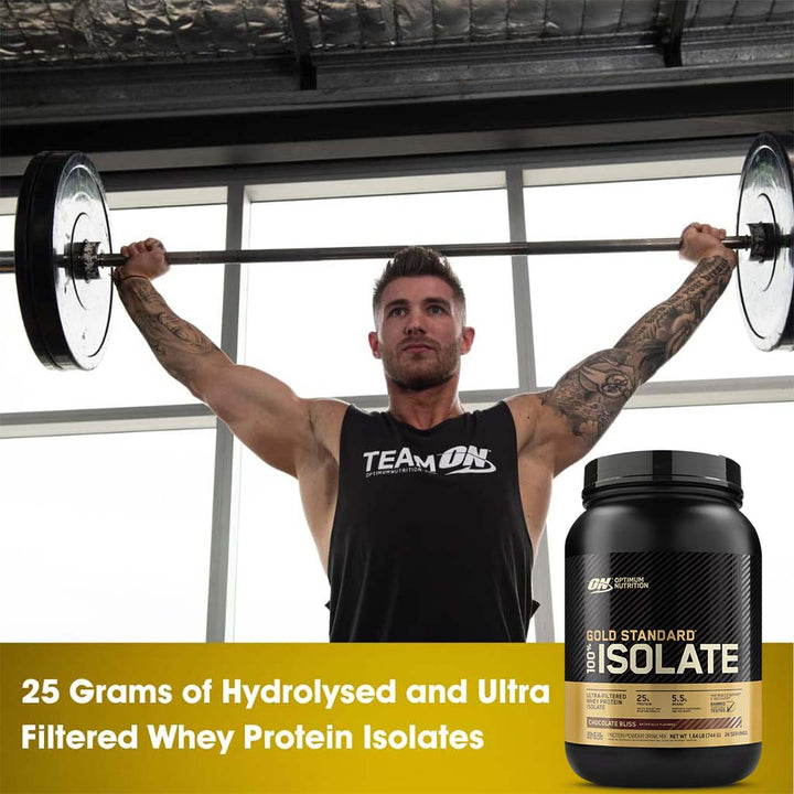Optimum Nutrition Gold Standard 100% Isolate Chocolate Bliss 1.64lb - Easy Pharmacy LLC