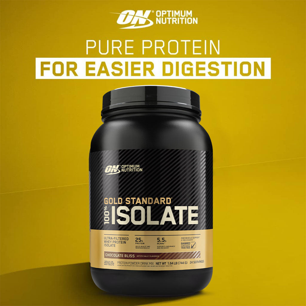 Optimum Nutrition Gold Standard 100% Isolate Chocolate Bliss 1.64lb - Easy Pharmacy LLC