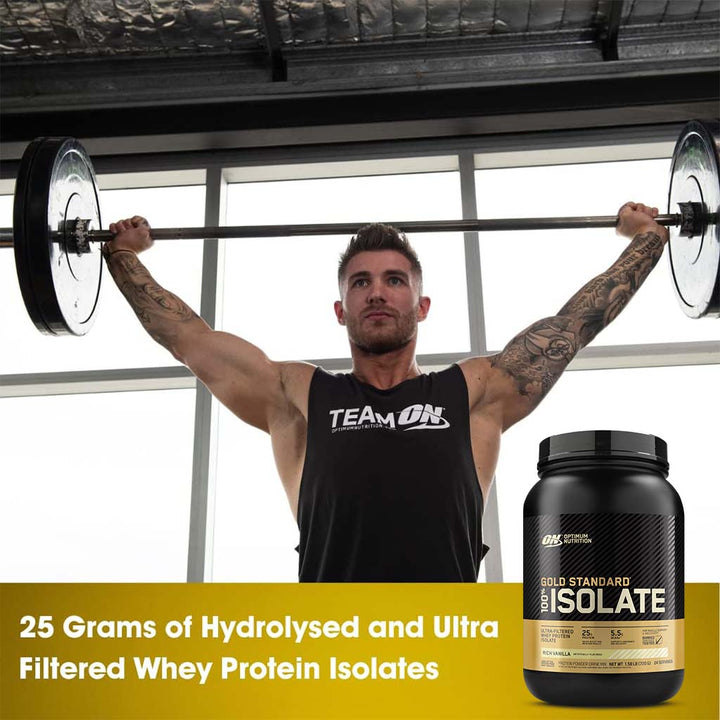 Optimum Nutrition Gold Standard 100% Isolate Rich Vanilla 1.58lb - Easy Pharmacy LLC