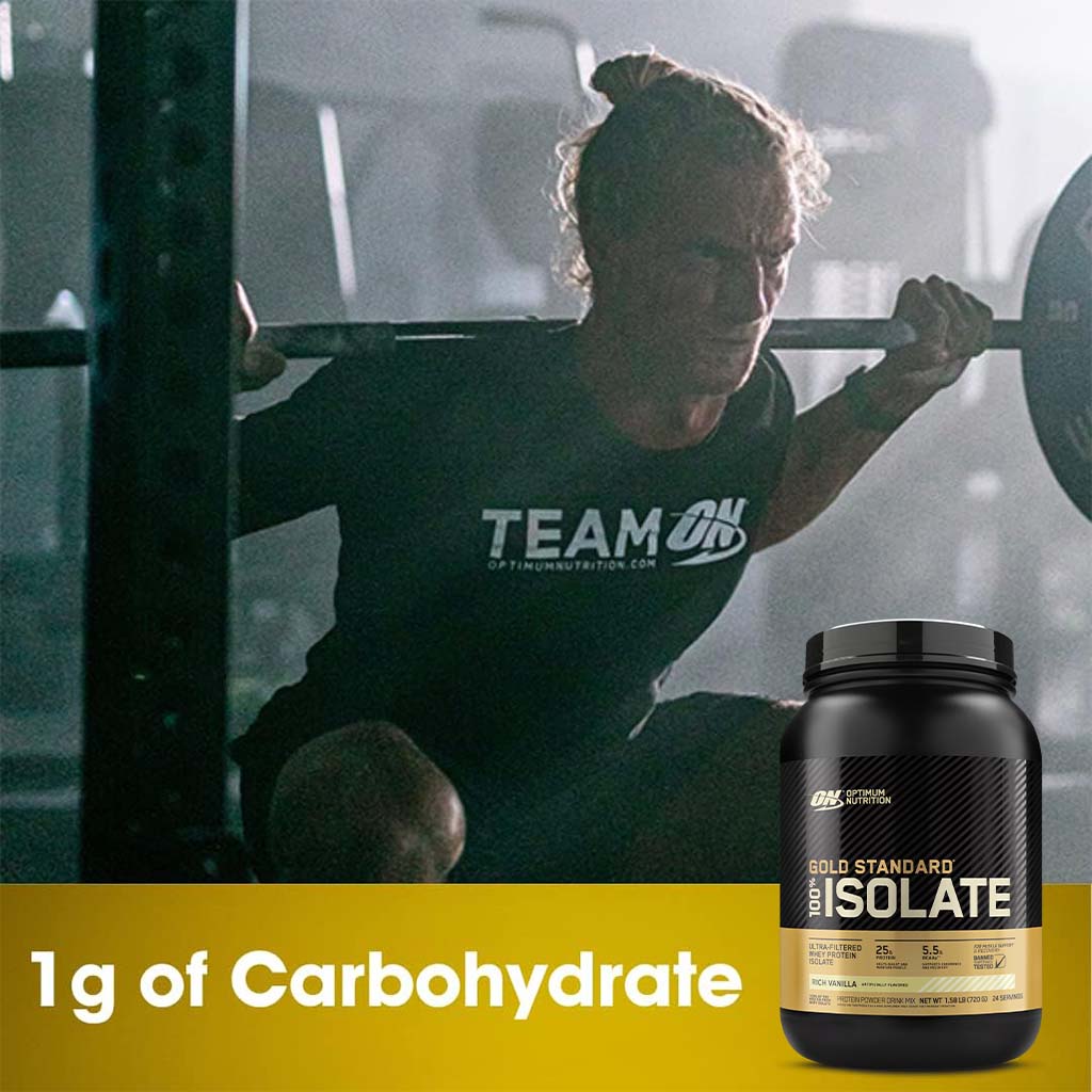 Optimum Nutrition Gold Standard 100% Isolate Rich Vanilla 1.58lb - Easy Pharmacy LLC