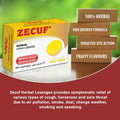 Zecuf Herbal Cough Honey Lemon Lozenges 24's