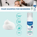 Mustela Stelatopia Foam Baby Shampoo For Atopic Prone Skin, Fragrance-Free 150ml