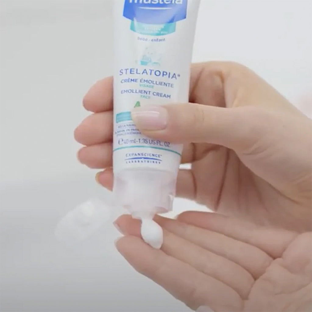 Mustela Baby Stelatopia Emollient Face Cream For Atopic Prone Skin, Fragrance-Free 40ml - Easy Pharmacy LLC