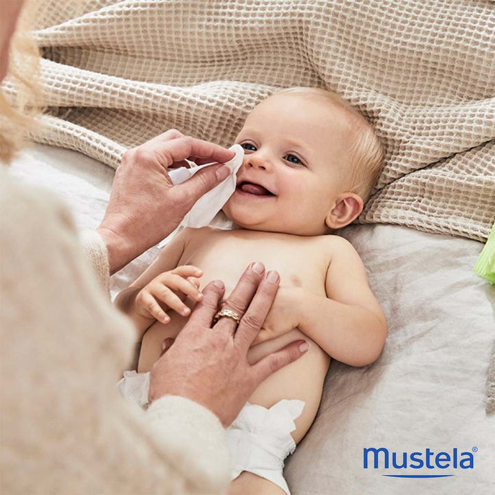 Mustela Baby Soothing Cleansing Wipes For Sensitive Face, Body & Diaper Area, Fragrance-Free, Pack of 70's - Easy Pharmacy LLC