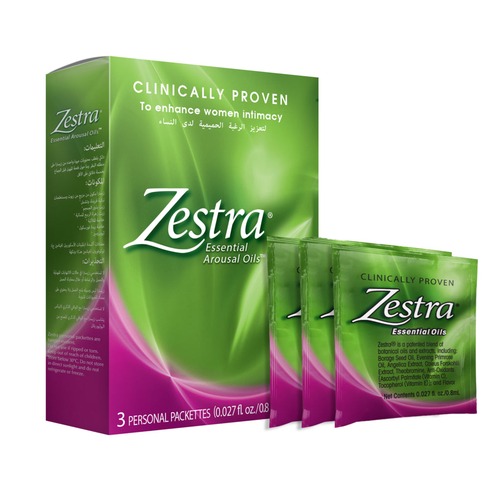 Zestra Essential Arousal Oils 0.8 mL Sachets 3's - Easy Pharmacy LLC