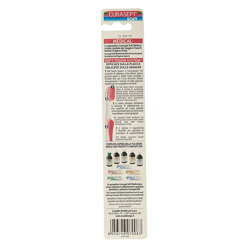 Curasept ADS Medical Red Toothbrush 1's - Easy Pharmacy LLC