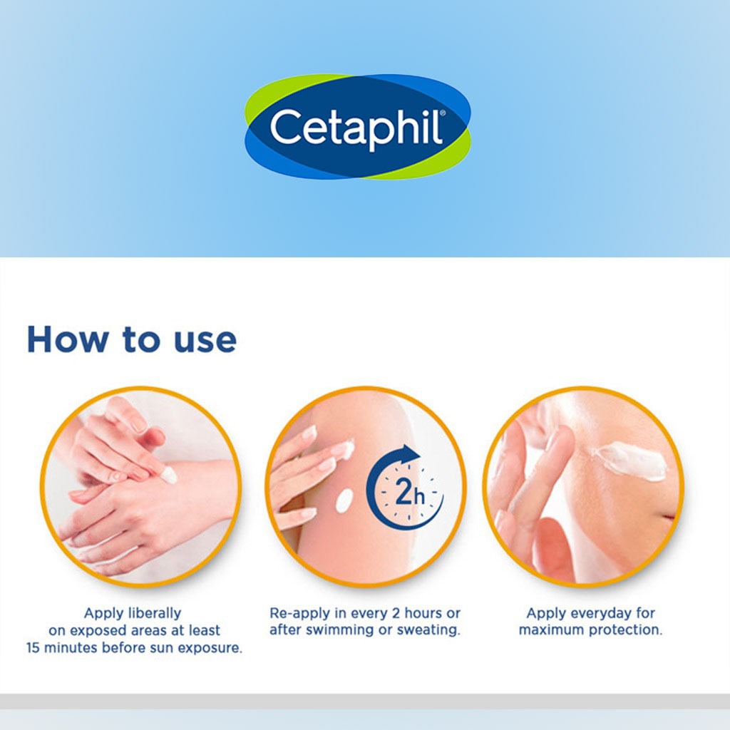 Cetaphil Sun SPF 50+ Very High Protection Light Gel, Moisturizer sunscreen For Face & Body of Men & Women With Very Sensitive/Oily Skin, Unscented, 100ml - Easy Pharmacy LLC