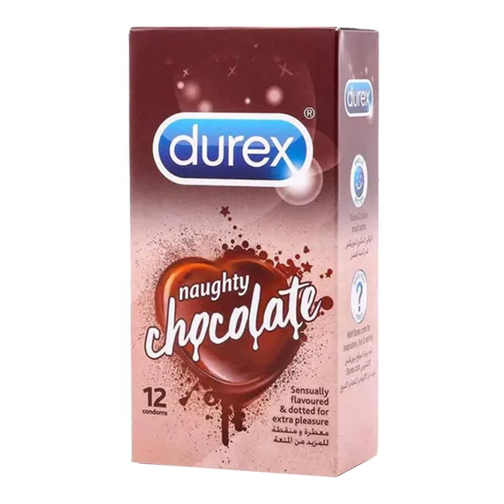 Durex Dotted Naughty Chocolate Condoms 12's - Easy Pharmacy LLC