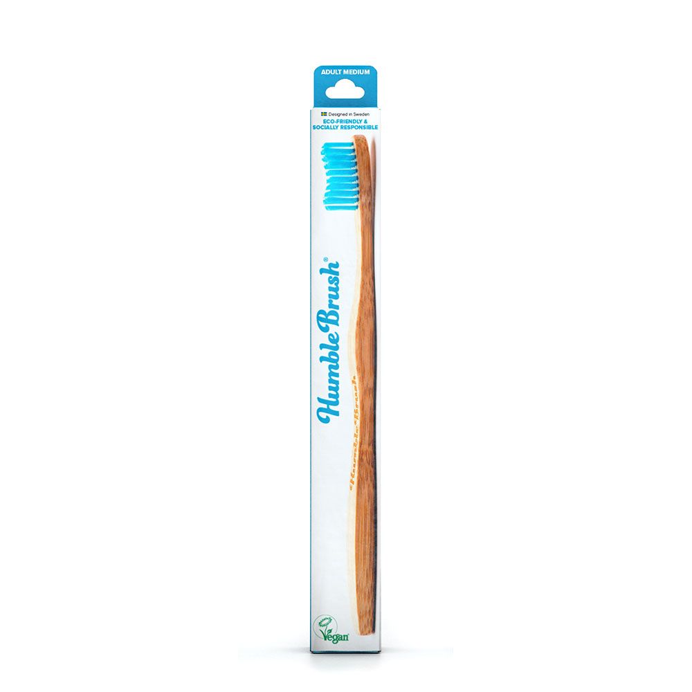 The Humble Co. Humble Brush Adult Blue Medium Toothbrush 89002M - Easy Pharmacy LLC