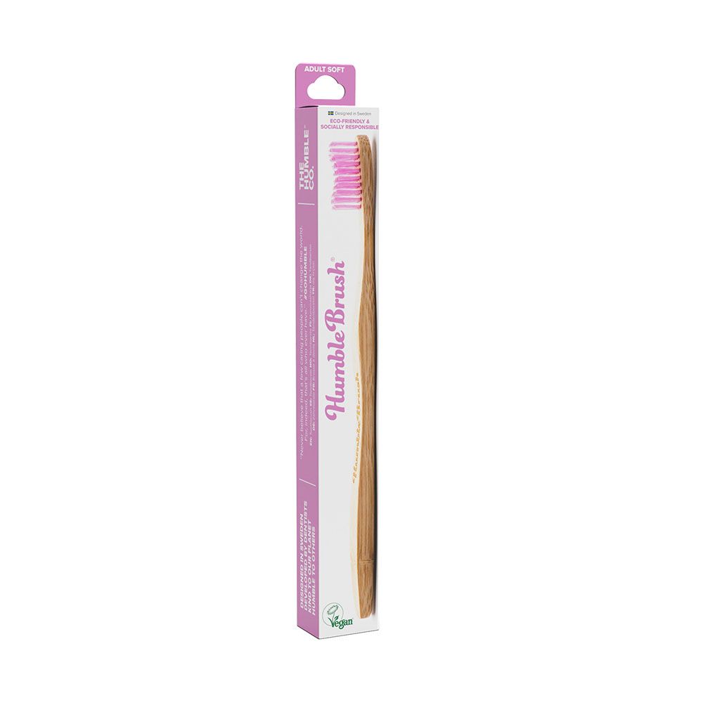 The Humble Co. Humble Brush Adult Purple Soft Toothbrush 89004S - Easy Pharmacy LLC