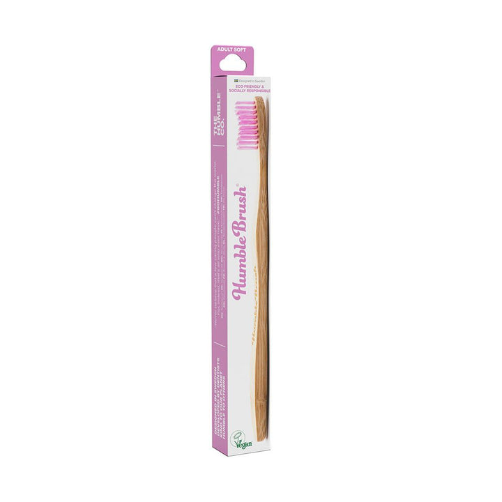 The Humble Co. Humble Brush Adult Purple Soft Toothbrush 89004S - Easy Pharmacy LLC