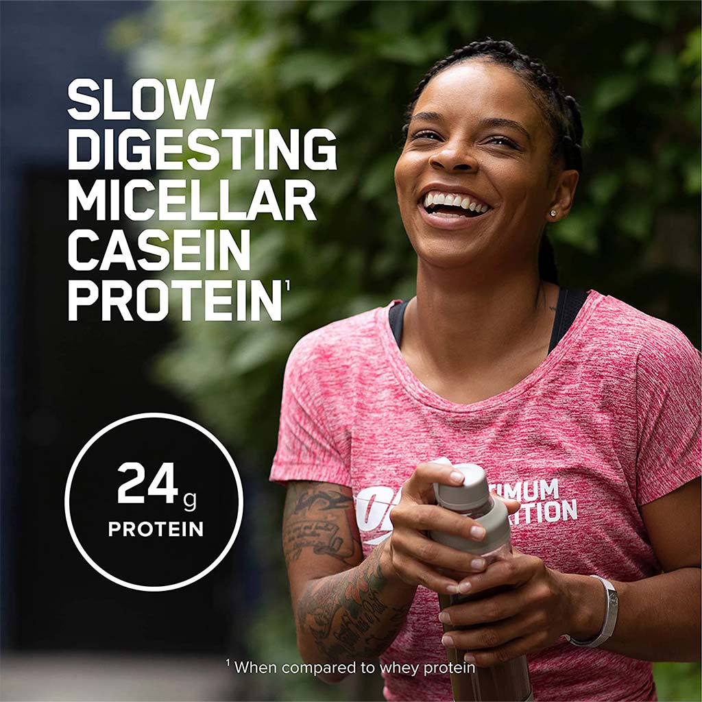 Optimum Nutrition Gold Standard 100% Casein Protein Creamy Vanilla 2lb - Easy Pharmacy LLC