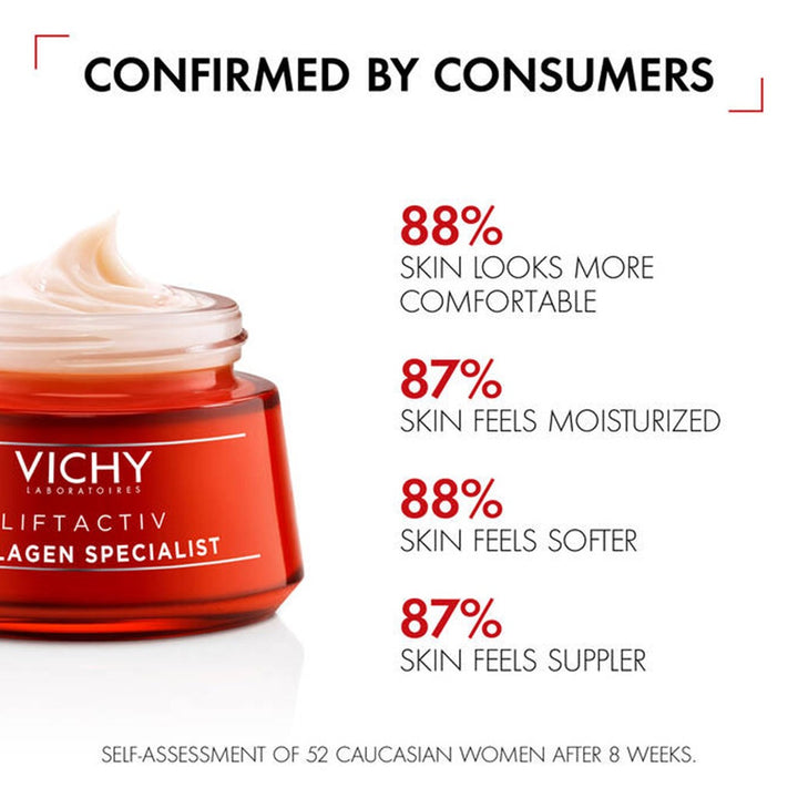Vichy Liftactiv Collagen Specialist Anti Aging, Anti-Wrinkle Face Moisturizing Day Cream 50ml - Easy Pharmacy LLC
