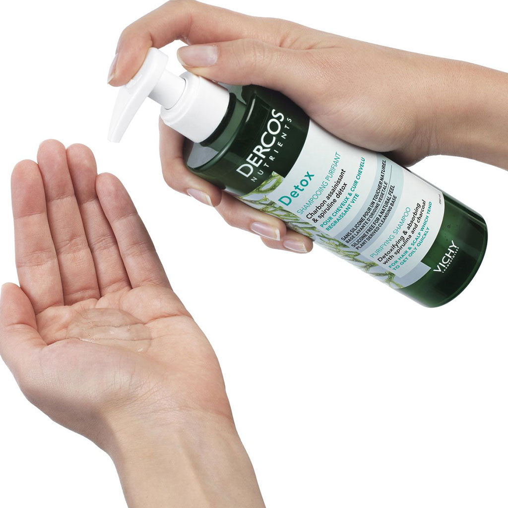 Vichy Dercos Nutrients Detox Shampoo For Oil-Prone Hair & Scalp 250ml - Easy Pharmacy LLC