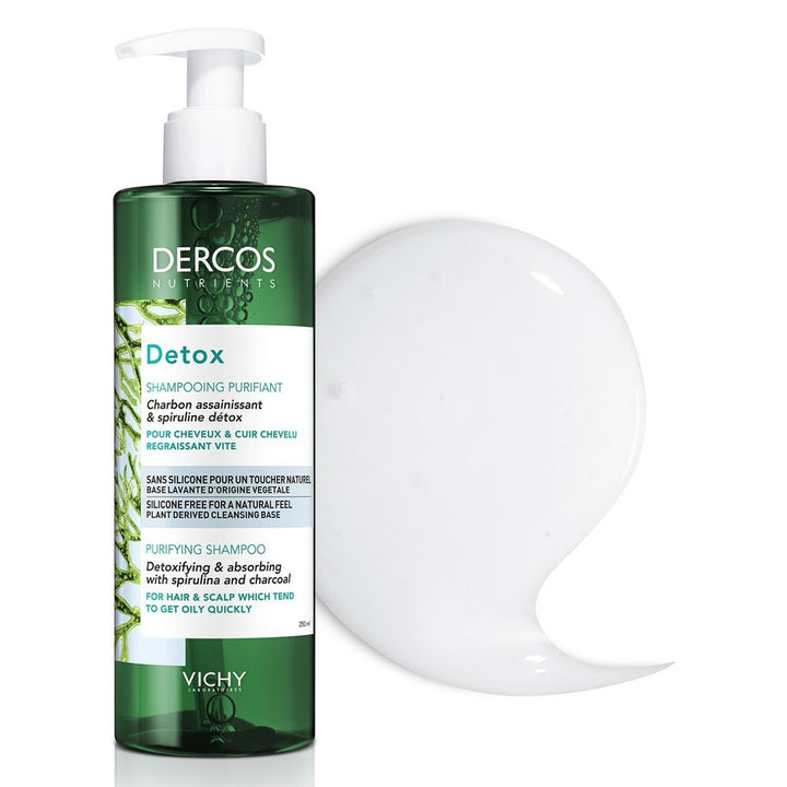 Vichy Dercos Nutrients Detox Shampoo For Oil-Prone Hair & Scalp 250ml - Easy Pharmacy LLC