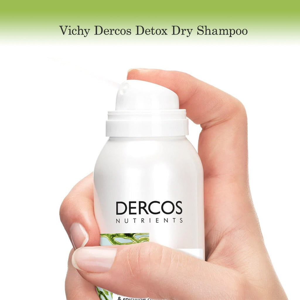 Vichy Dercos Nutrients Detox No Rinse Dry-Shampoo Spray For Oil-Prone Hair & Scalp 150ml - Easy Pharmacy LLC