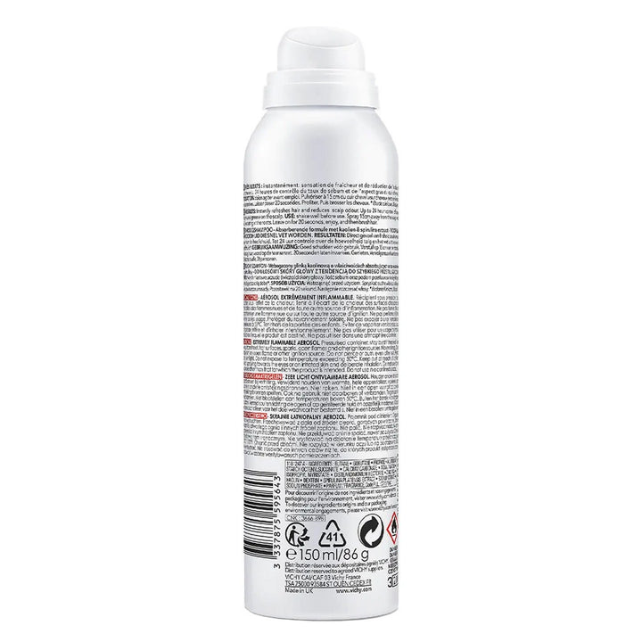 Vichy Dercos Nutrients Detox No Rinse Dry-Shampoo Spray For Oil-Prone Hair & Scalp 150ml - Easy Pharmacy LLC