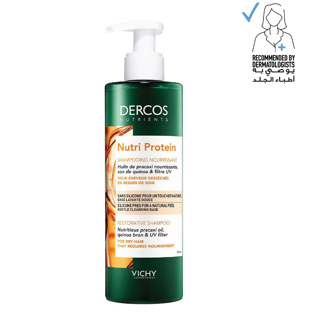 Vichy Dercos Nutri Protein Restorative Shampoo For Dry Hair 250ml - Easy Pharmacy LLC
