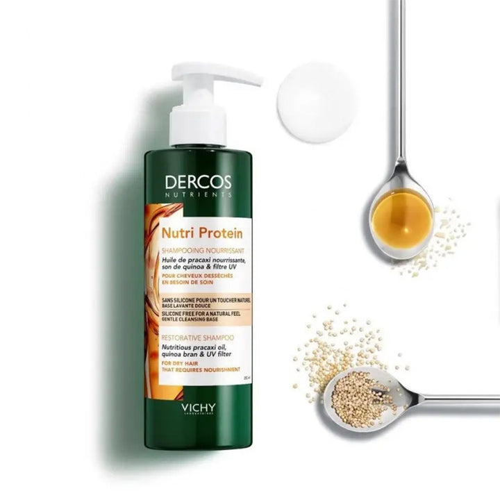 Vichy Dercos Nutri Protein Restorative Shampoo For Dry Hair 250ml - Easy Pharmacy LLC