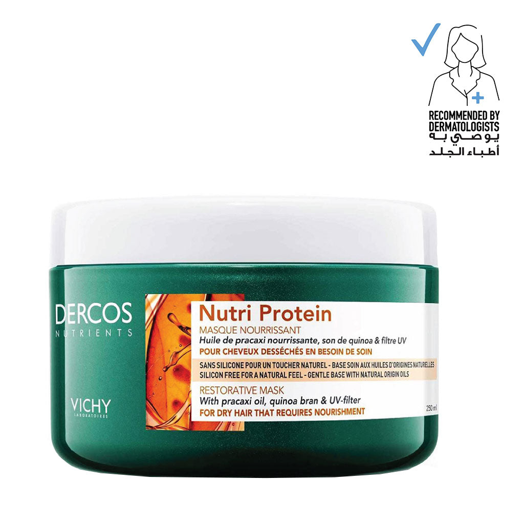Vichy Dercos Nutrients Protein Hair Mask For Silky Hair 250ml - Easy Pharmacy LLC