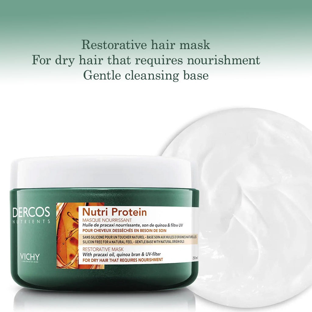 Vichy Dercos Nutrients Protein Hair Mask For Silky Hair 250ml - Easy Pharmacy LLC