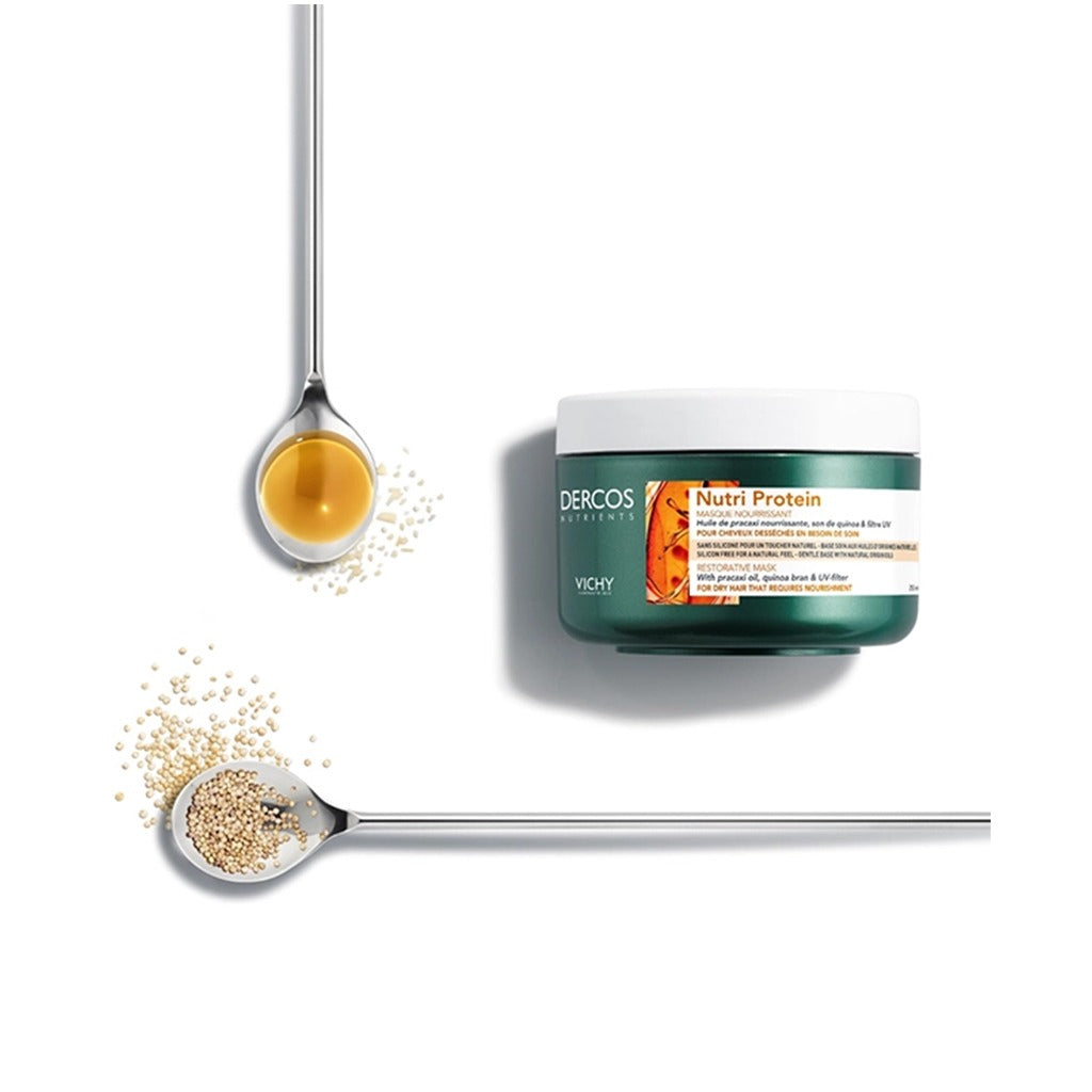 Vichy Dercos Nutrients Protein Hair Mask For Silky Hair 250ml - Easy Pharmacy LLC