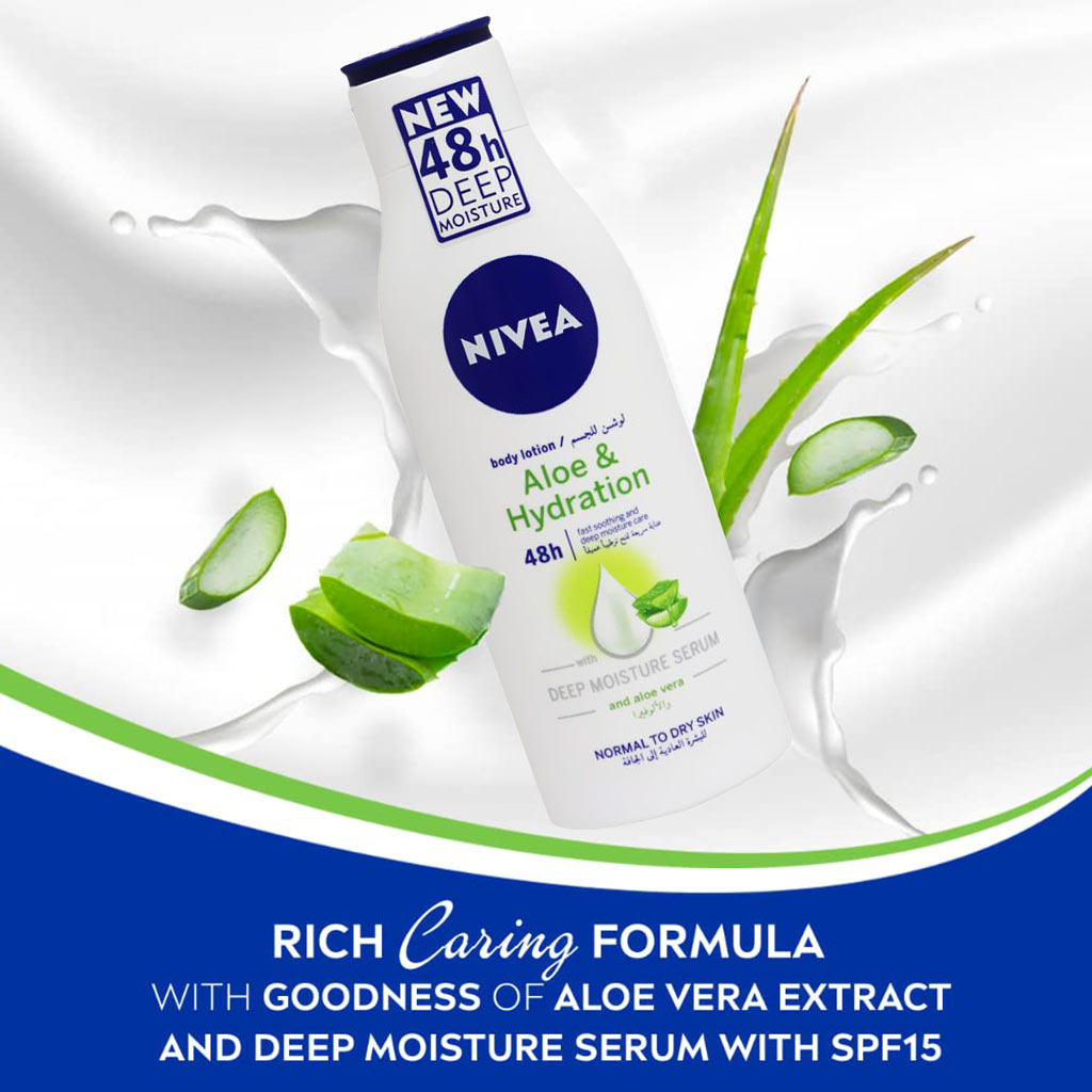Nivea Aloe and Hydration 48 Hour Body Lotion 250 mL - Easy Pharmacy LLC