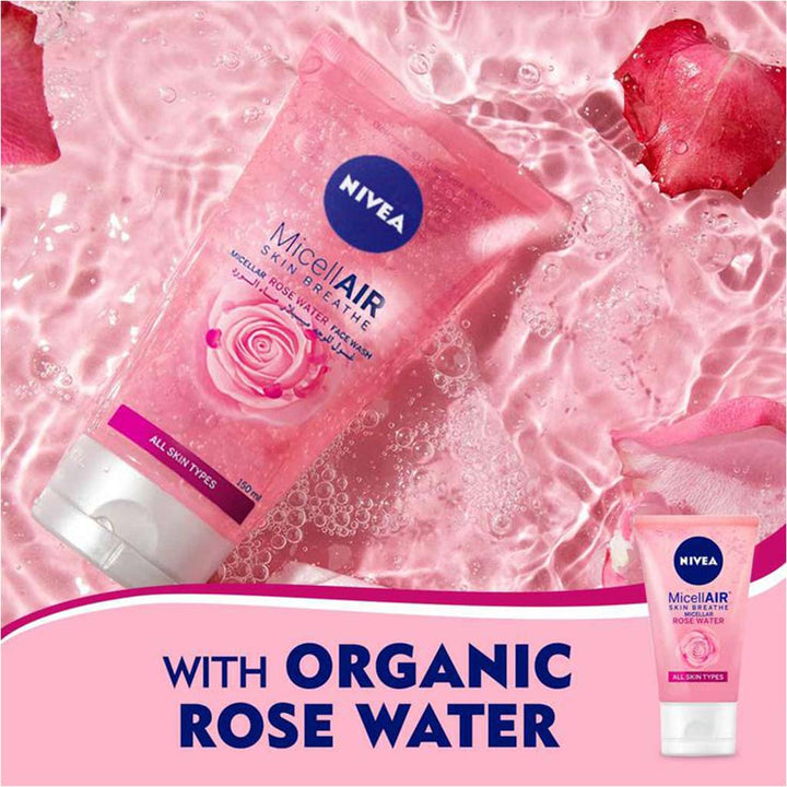 Nivea MicellAIR Skin Breathe Micellar Rose Water Facial Wash 150 mL - Easy Pharmacy LLC