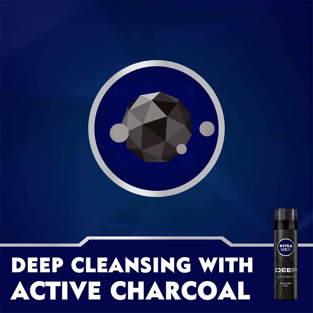Nivea Men Deep Clean Shaving Gel 200 mL - Easy Pharmacy LLC