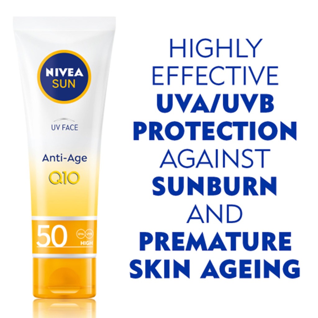 Nivea Sun UV Face Anti-age Q10 SPF50 Lotion 50 mL - Easy Pharmacy LLC