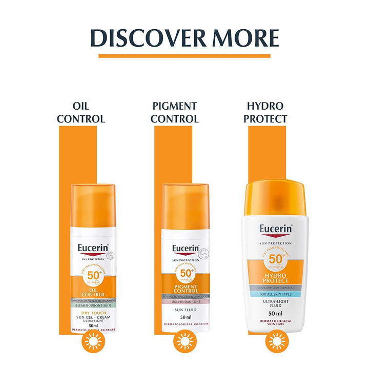 Eucerin Sun SPF 50+ Sun Creme Tinted CC Medium Anti-Aging Sunscreen 50ml - Easy Pharmacy LLC