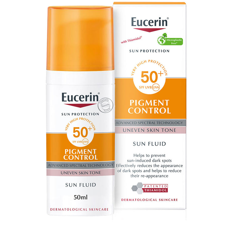 Eucerin Sun Pigment Control Sunscreen SPF50+ Sun Fluid For Uneven Skin Tone 50ml - Easy Pharmacy LLC