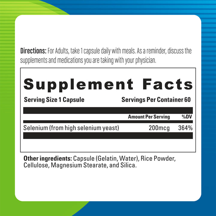 Blueberry Naturals Selenium 200 mcg Capsule 60's - Easy Pharmacy LLC