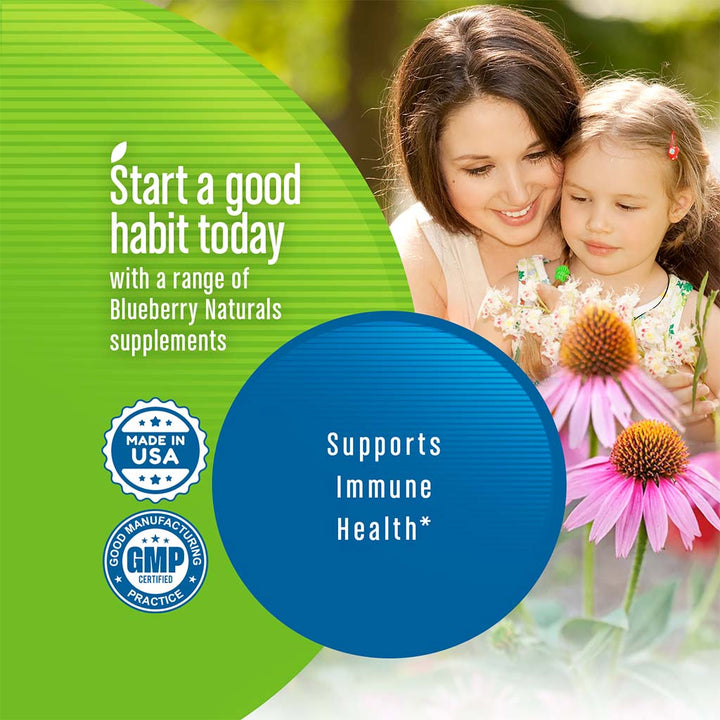 Blueberry Naturals Echinacea 400 mg Capsules 100's - Easy Pharmacy LLC