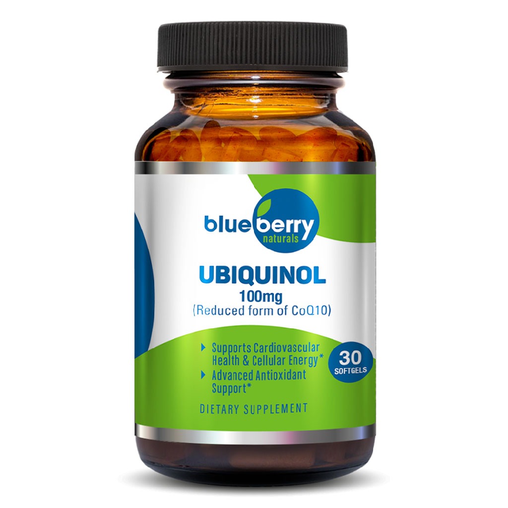 Blueberry Naturals Ubiquinol 100mg Softgels For Heart Health, Pack of 30's - Easy Pharmacy LLC