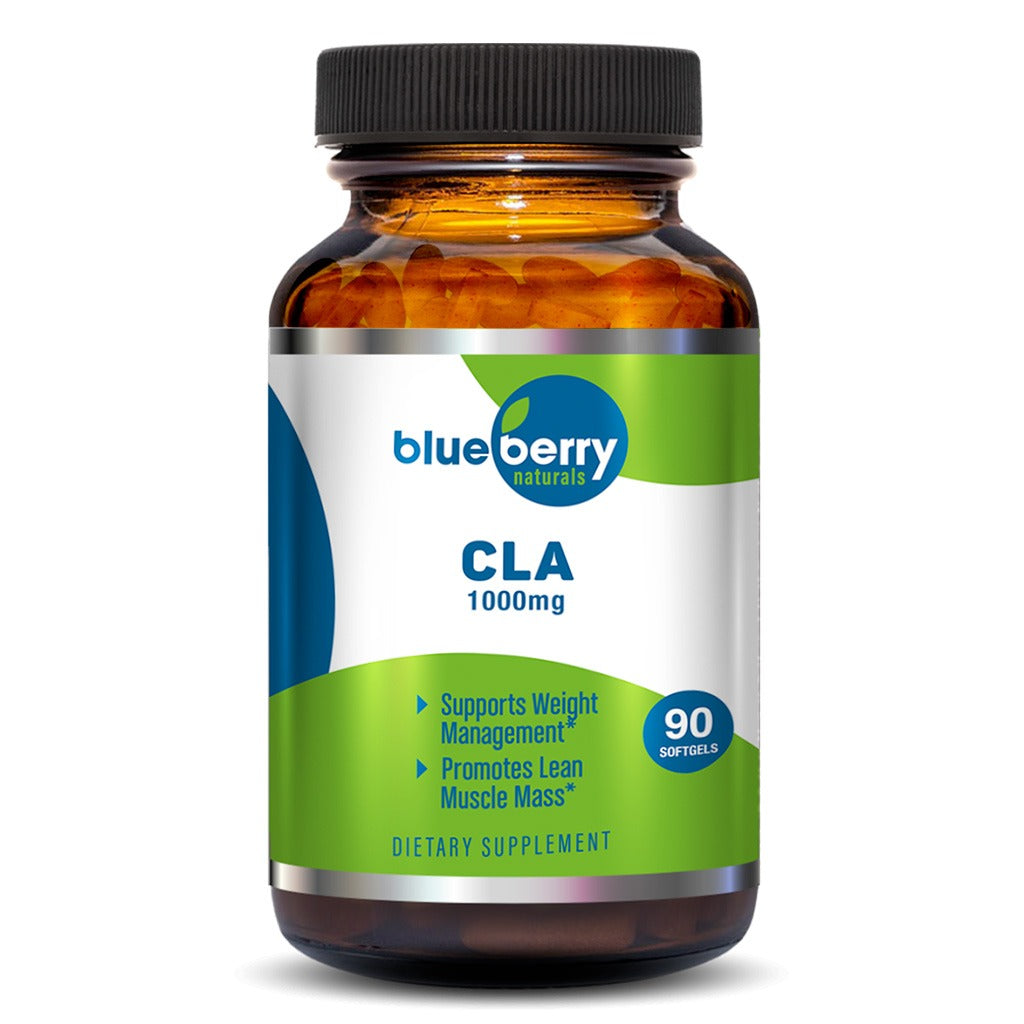 Blueberry Naturals CLA 1000mg Softgels For Weight Management, Pack of 90's - Easy Pharmacy LLC