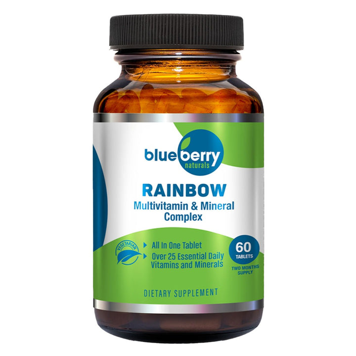 Blueberry Naturals Rainbow Adult Multivitamins & Minerals Supplement Tablets, Pack of 60's - Easy Pharmacy LLC