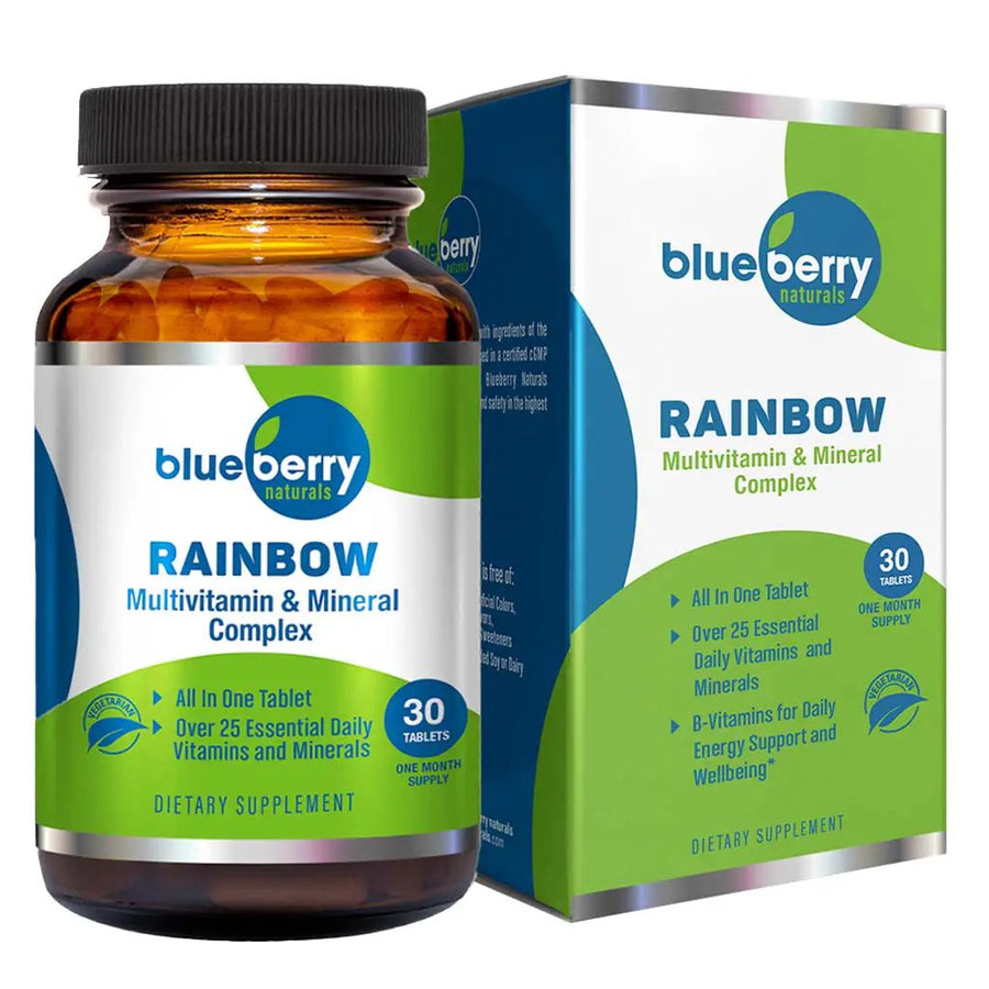 Blueberry Naturals Rainbow Adult Multivitamins & Minerals – 30 Tablets
