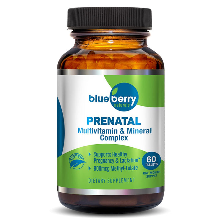 Blueberry Naturals Prenatal Tablets, Pack of 60's - Easy Pharmacy LLC