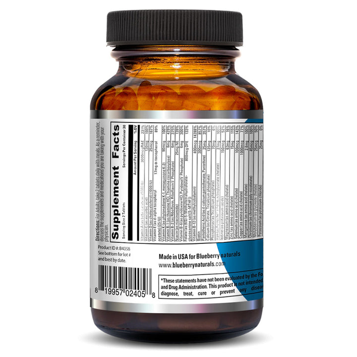 Blueberry Naturals Prenatal Tablets, Pack of 60's - Easy Pharmacy LLC