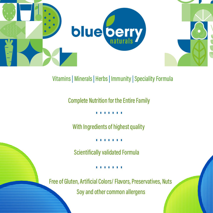 Blueberry Naturals Prenatal Tablets, Pack of 60's - Easy Pharmacy LLC