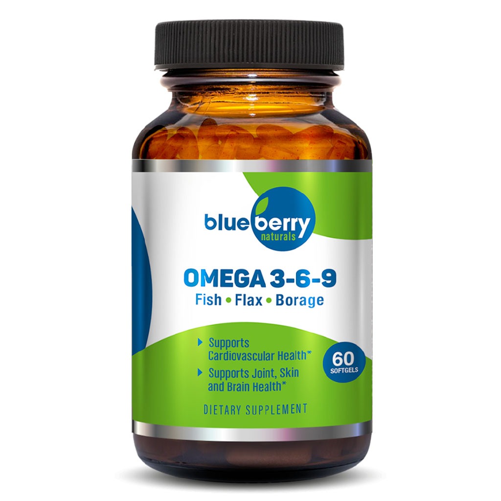 Blueberry Naturals Omega 3-6-9 Softgels 60's - Easy Pharmacy LLC