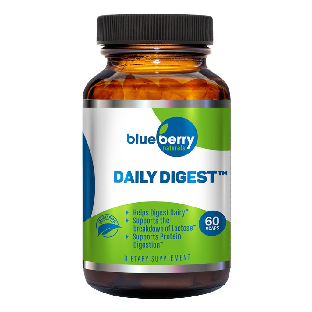 Blueberry Naturals Daily Digest Digestive Enzyme Vegetarian Capsules 60's - Easy Pharmacy LLC