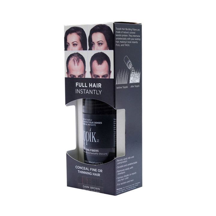 Toppik Hair Building Fibers Dark Brown 12 g - Easy Pharmacy LLC