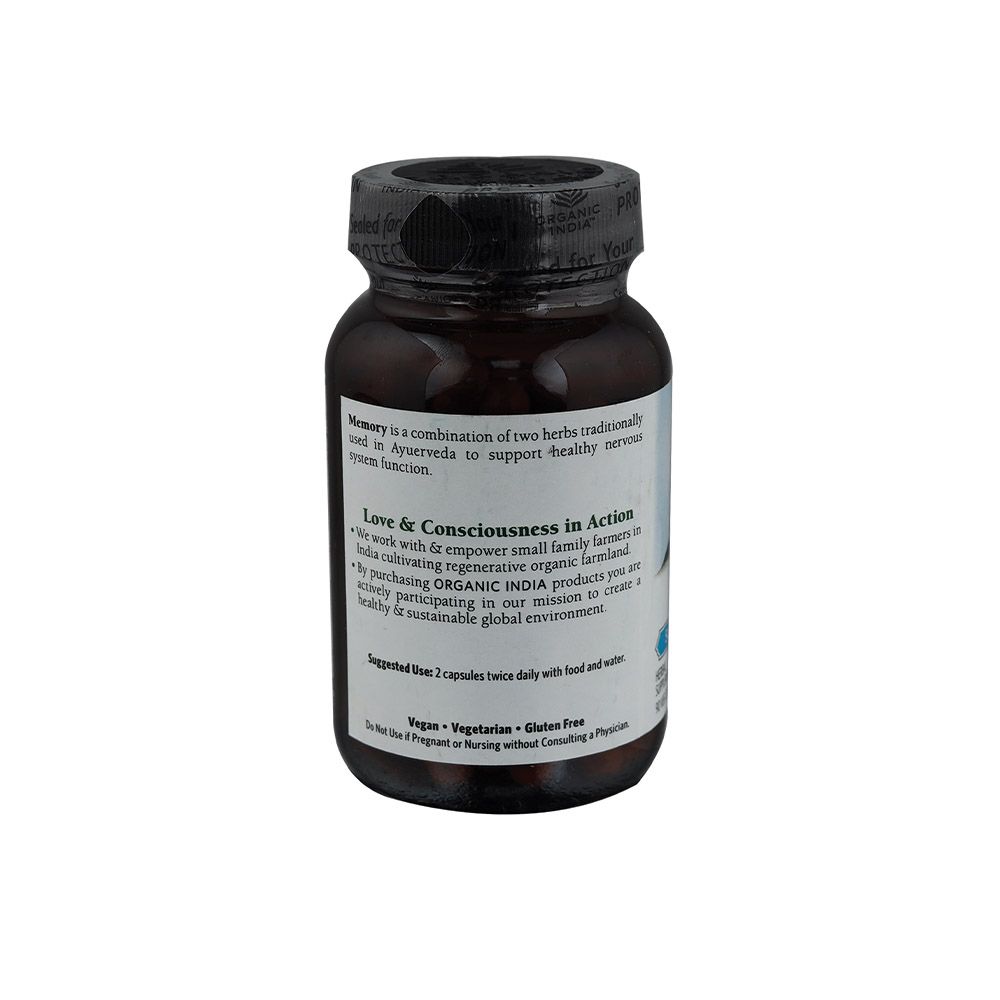 Organic India Memory Vegetable Capsules 90's - Easy Pharmacy LLC
