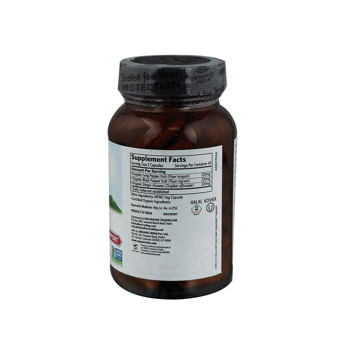 Organic India Trikatu Vegetable Capsules 90's - Easy Pharmacy LLC