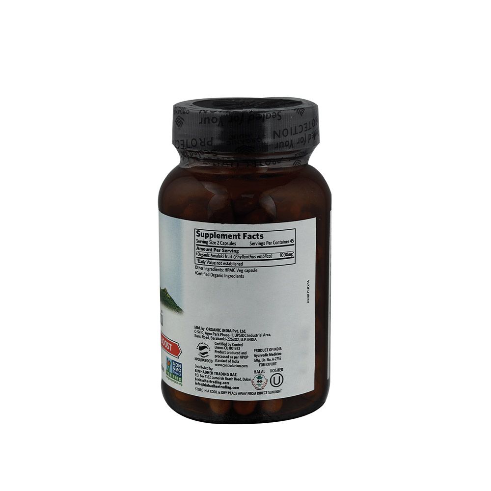 Organic India Amalaki Vegetable Capsules 90's - Easy Pharmacy LLC