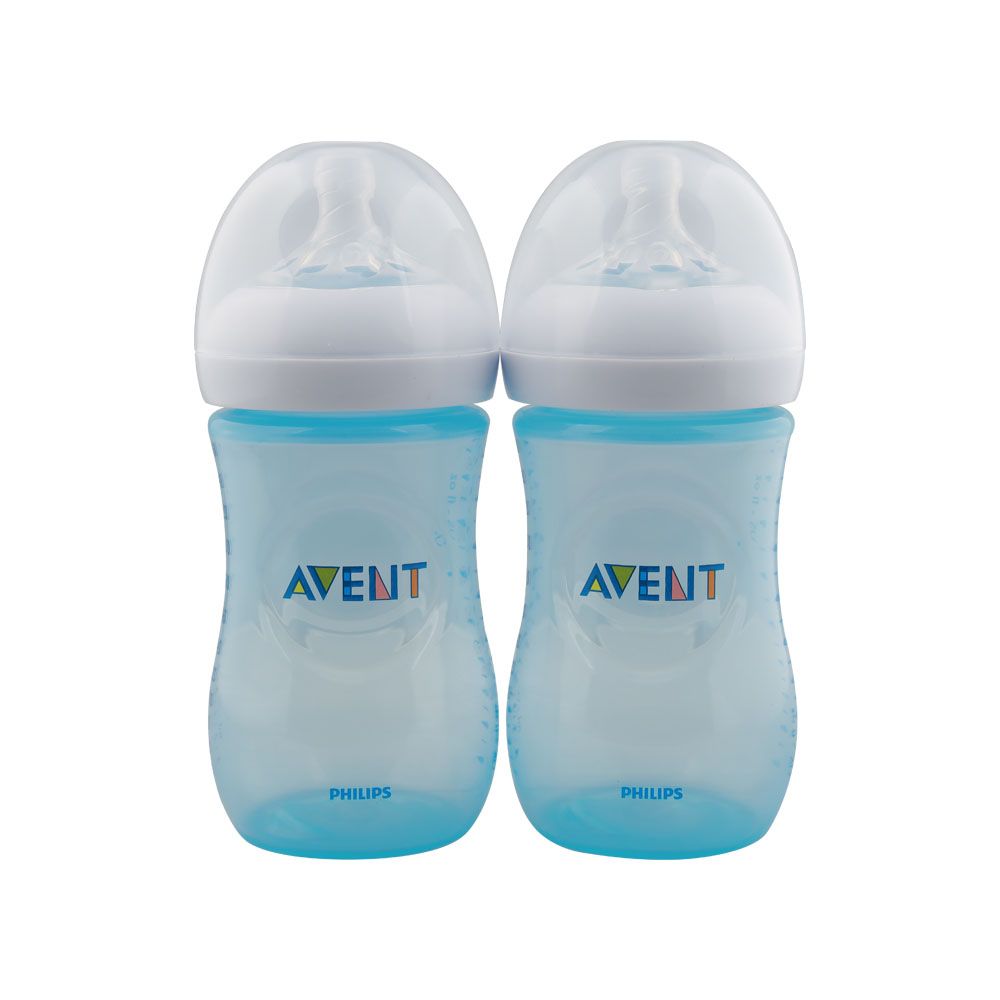 Philips Avent Natural 2.0 Bottle Blue 260 mL 2's SCF035/27 - Easy Pharmacy LLC