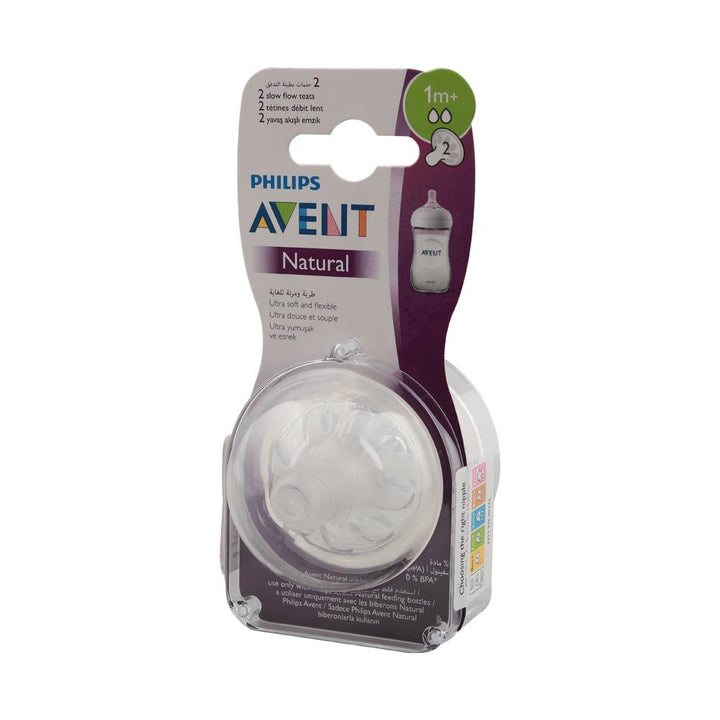 Philips Avent Natural 2.0 Teats 1 Month+ 2's SCF042/27 - Easy Pharmacy LLC